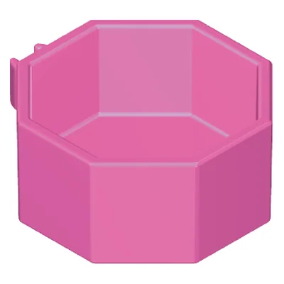 Behälter 8eckig m.Clip