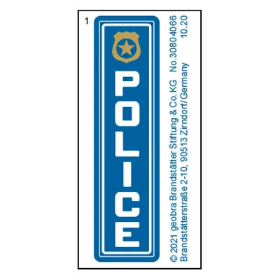 Etikett 70568 "Polizei: Flucht aus dem G