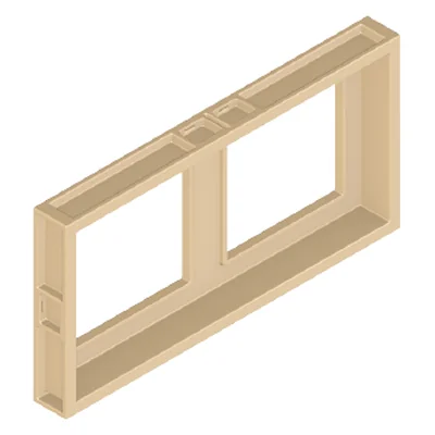 BS-Wand 150/75 2Fen.II