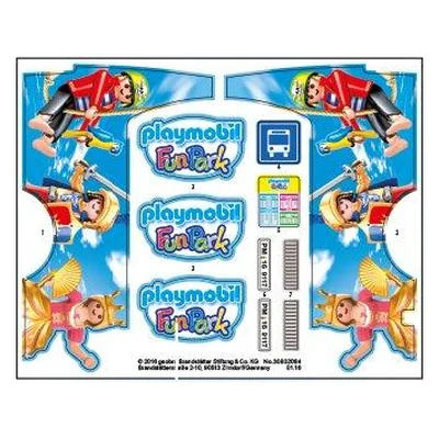 Etikett 9117 "PLAYMOBIL FunPark Schulbus
