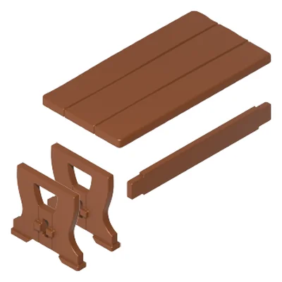 Holztisch 87x45 4tlg.