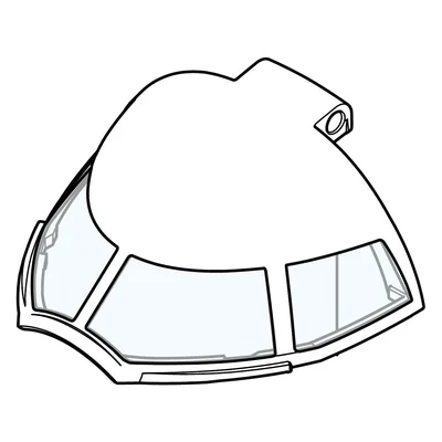 Jet 11-Cockpit-Scheibe