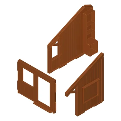 Berghütte-Wände 3T