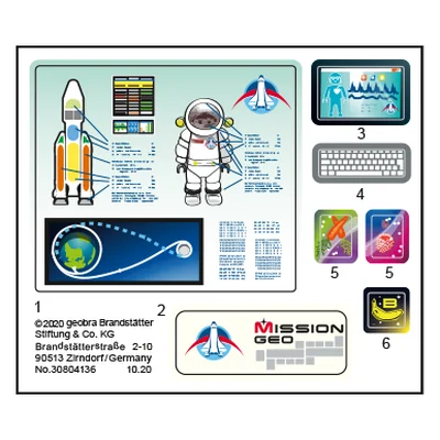 Etikett 70603 "Geschenkset Astronautentr