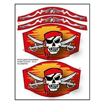 Etikett 5947 "Pirate Treasure Chest"