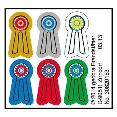 Etikett 5520 "Warmblut mit weiß-brauner