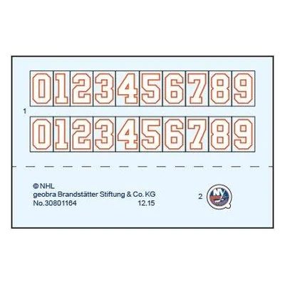 Etikett 9098 "Goalie New York Islanders"
