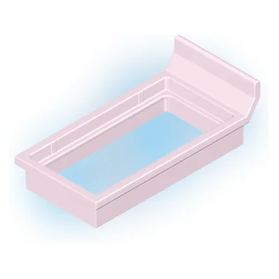 Bett-Modern 48x96x30