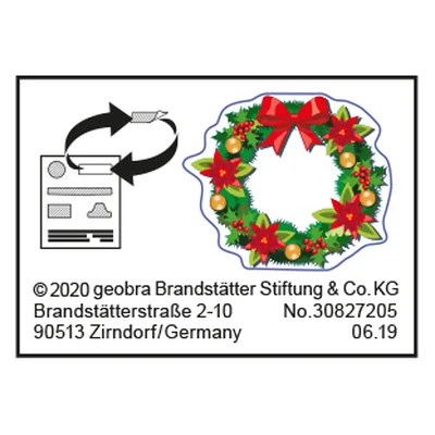 Etikett 70383 "Gr. AdvKal. Weihnachten i
