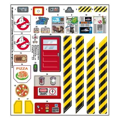 Etikett 9219 "Ghostbusters Feuerwache"
