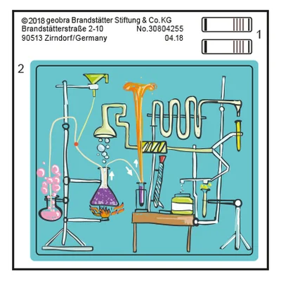 Etikett 9456 "Chemieunterricht"