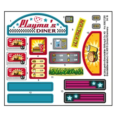 Etikett 70111 "Take Along Diner" (Versio