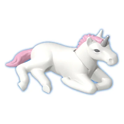 Einhorn-Fohlen liegend