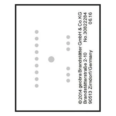 Etikett Strass-Steine 6854 "Geburtstagsf