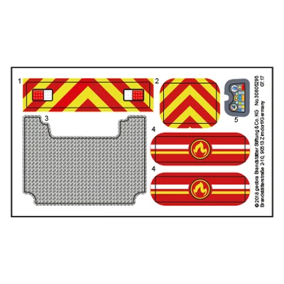 Etikett 9467 "Feuerwehr Löschroboter"