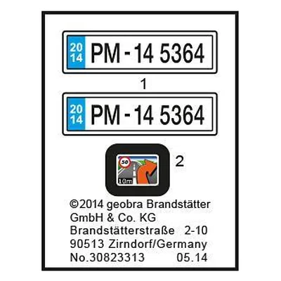 Etikett 5364 "Brandmeisterfahrzeug mit L