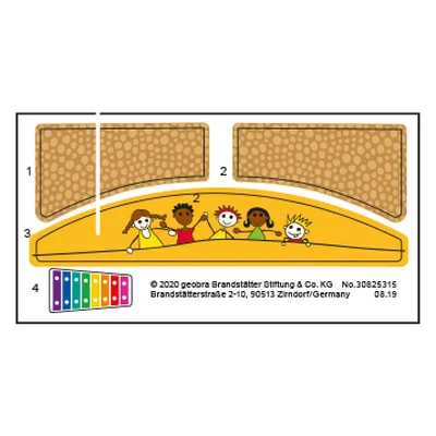 Etikett 70308 "Spielbox 'Im Kindergarten