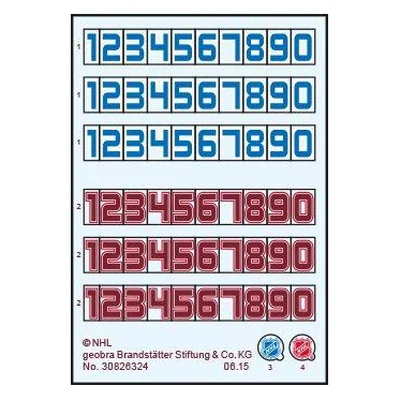 Etikett 5068 "Hockey Rink" (Numbers)