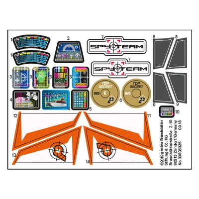 Etikett 70002 "SPY TEAM Turboship"