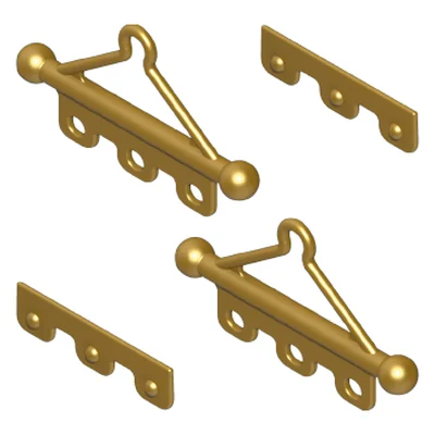 Fahnenhalter 3-Knö.2tl