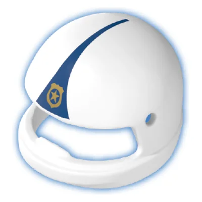 Helm-Motorradpolizist