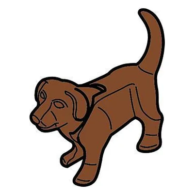 Hundewelpe Stehend