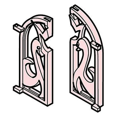 Fenster H58-Schwan 2tl