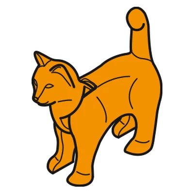 Katze Stehend