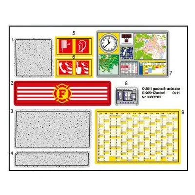 Etikett 5981 "Fire Rescue Station"