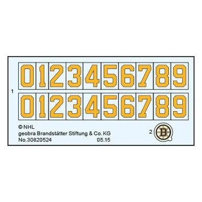 Etikett 5072 "Goalie Boston Bruins"
