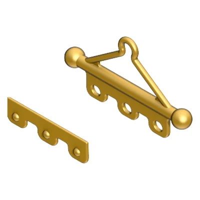Fahnenhalter 3-Knö.2tl