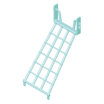 Spielturm-Kletternetz