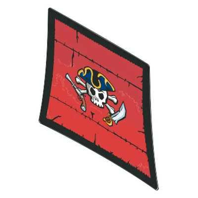 Stoff 70411 "Totenkopf-Kampfschiff" (Foc