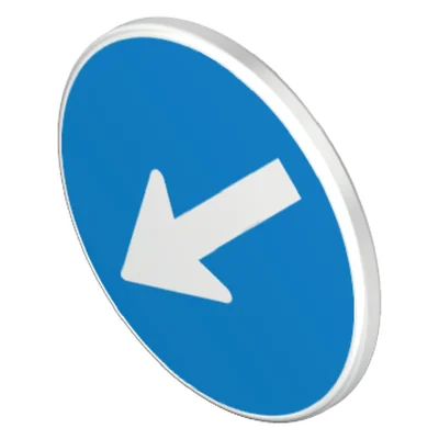 Verkehrsschild rund