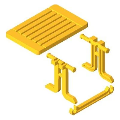 Klapptisch 62X41 4Tlg.