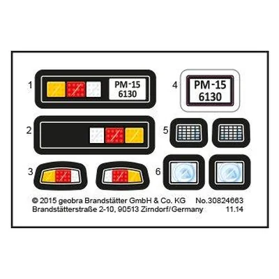 Etikett 6130 "Großer Traktor mit Anhänge