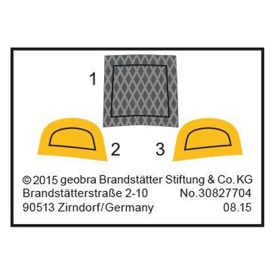 Etikett 6982 "Surfer mit Strandbuggy"
