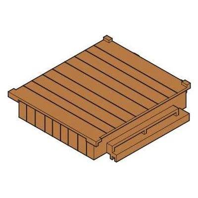 Plattform-Holztreppe