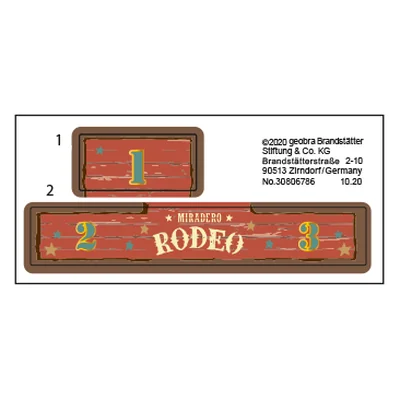 Etikett 70697 "Rodeo Pru"