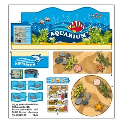 Etikett 9061 "Aquarium Shop"