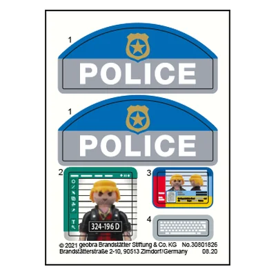 Etikett 70498 "Starter Pack Polizei"