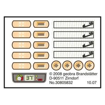Etikett 4343/4344/4345/4346 - "Pflaster"