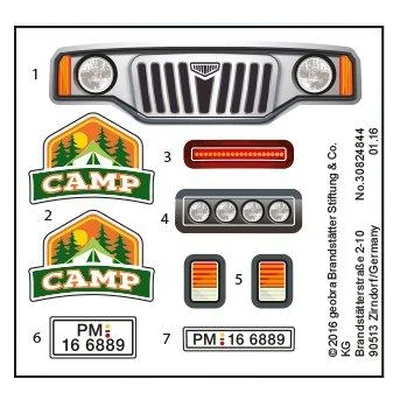 Etikett 6889 "Camp-Geländewagen"