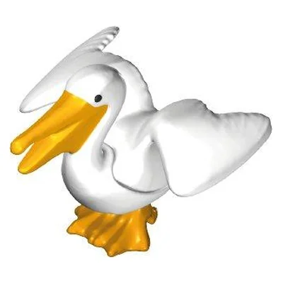 Pelikan fliegend