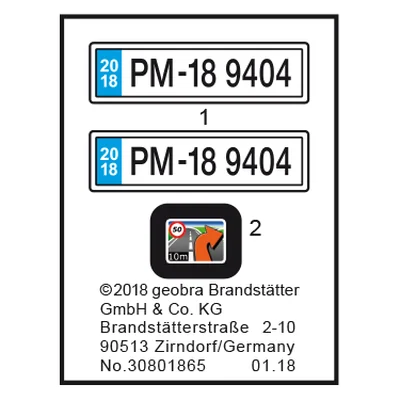 Etikett 9404 "Familien-PKW mit Parkbucht