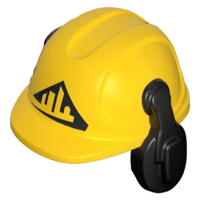 Bauhelm m. Gehörschutz