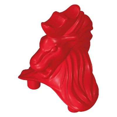 Helmschmuck-Löwe breit