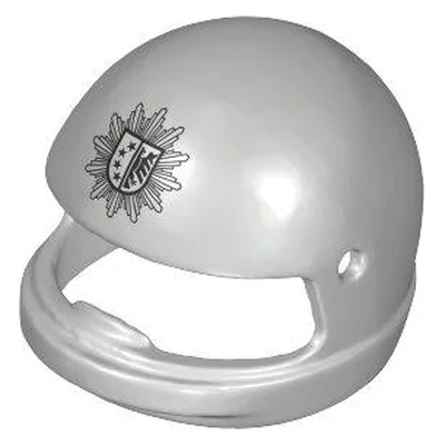 Helm-Motorradpolizist