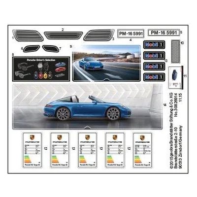 Etikett 5991 Porsche Targa