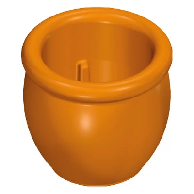 Blumentopf-Ton D19